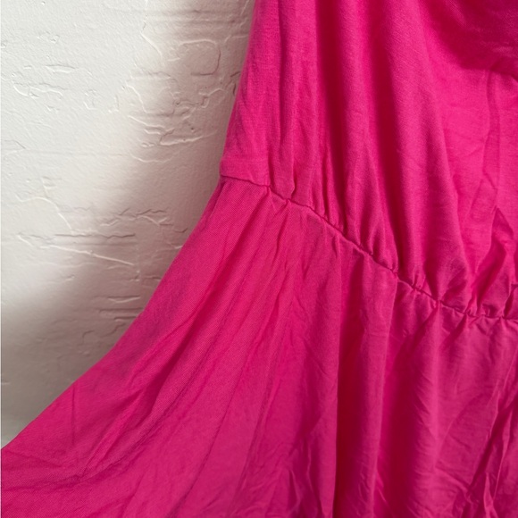 white birch One-Shoulder Fuchsia Peplum Blouse - Picture 5 of 6